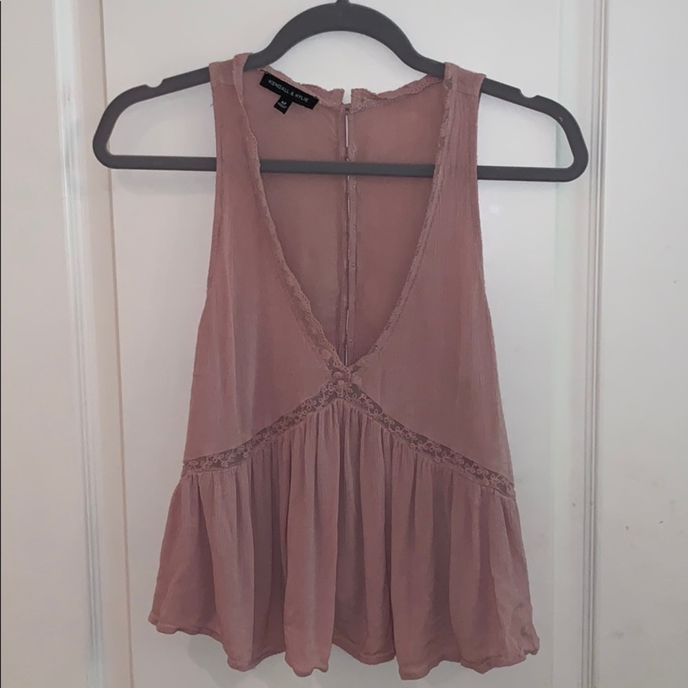 Kendall & Kylie Lace babydoll tank